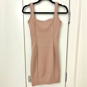 French Connection Bodycon Mini Dress in Pale Pink - Gently Worn/Like New